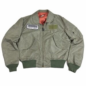 VTG Men Jacket Aviator AVIREX Limited 84/1987 Flight Pilot Style USA L Bomber